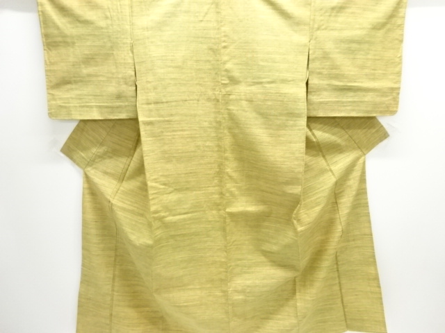 JAPANESE KIMONO / HITOE KIMONO / UNUSED / SILK / HAND WOVEN / MAWATA TSUMUGI / STRIPE